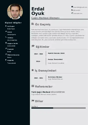 Çağrı Merkezi cv indir